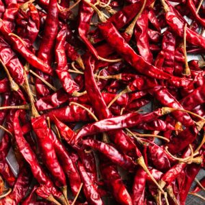 Whole Dried red chilies