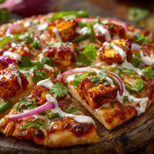 Makhani paneer pizza