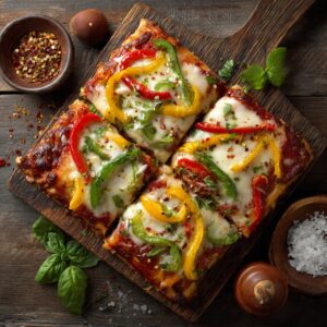Cheese & capsicum pizza