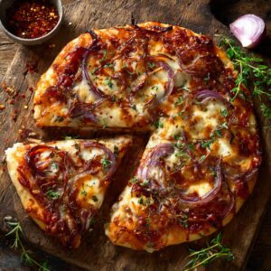 Cheese & onion pizza